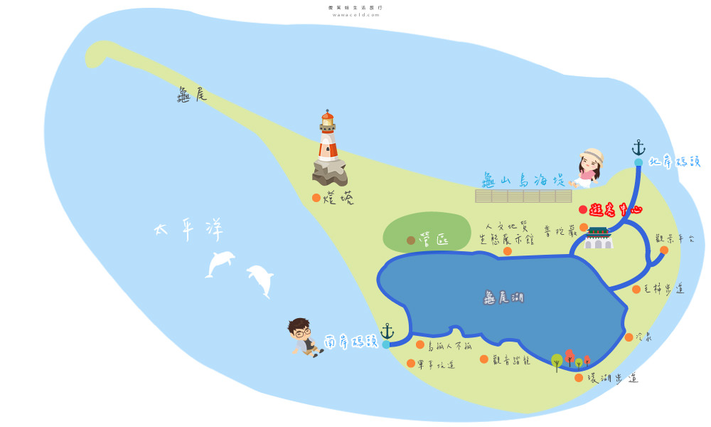 龜山島map