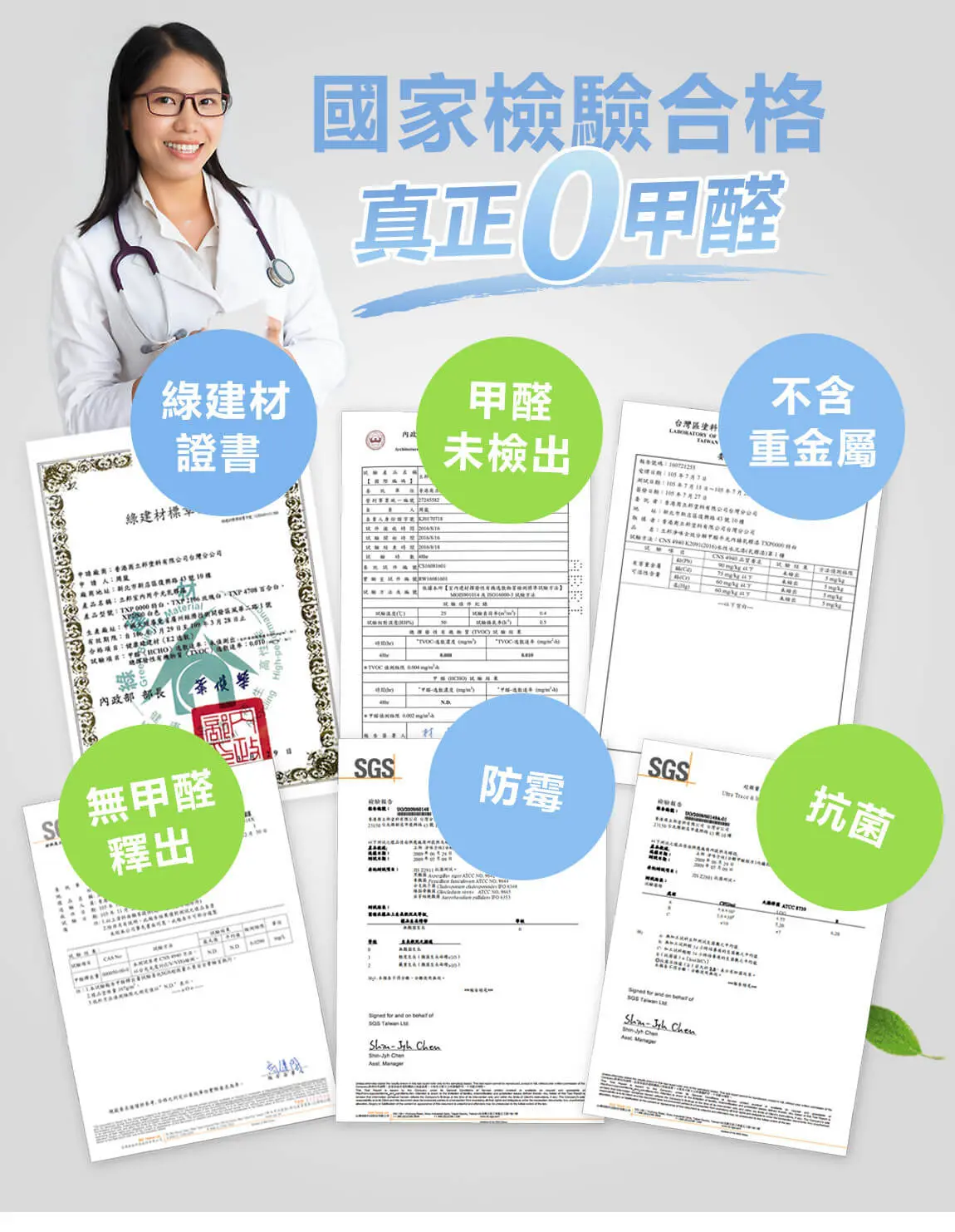 SGS歐巴地板0甲醛報告